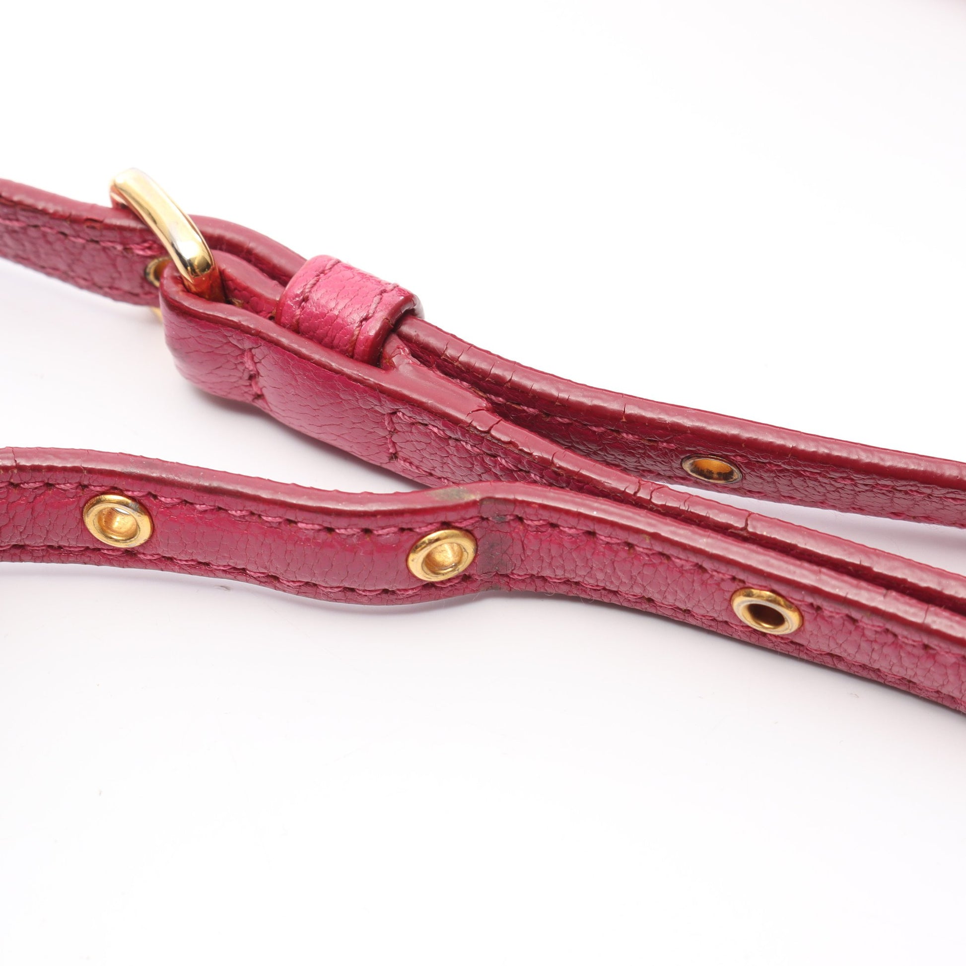 MADRAS マドラス ショルダーバッグ レザー ピンク ピンクパープル バッグ miu miu