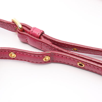MADRAS マドラス ショルダーバッグ レザー ピンク ピンクパープル バッグ miu miu