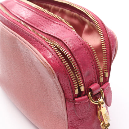 MADRAS マドラス ショルダーバッグ レザー ピンク ピンクパープル バッグ miu miu