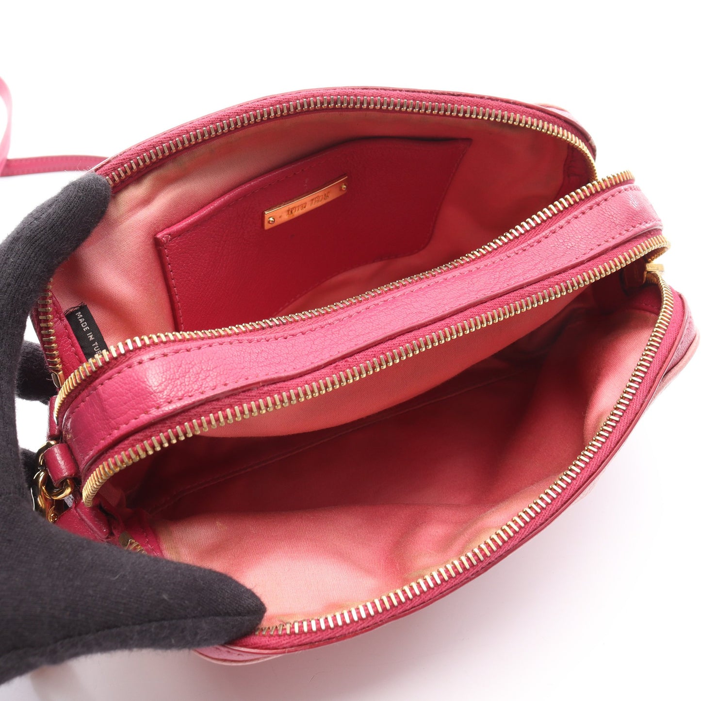 MADRAS マドラス ショルダーバッグ レザー ピンク ピンクパープル バッグ miu miu