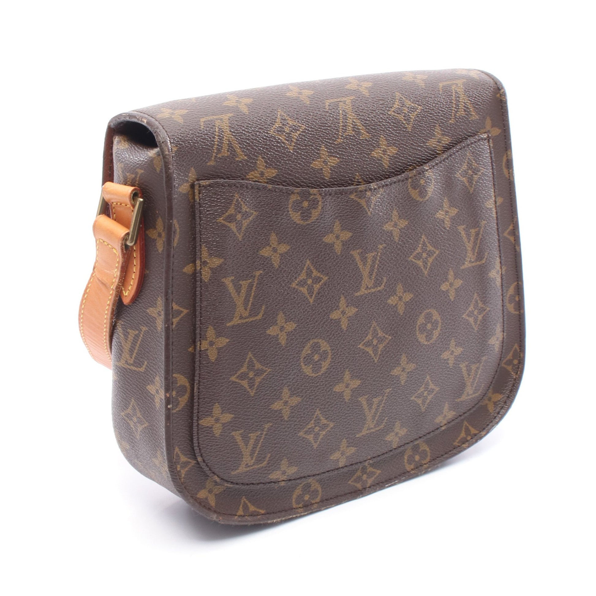 サンクルーGM モノグラム ショルダーバッグ PVC レザー ブラウン ルイヴィトン バッグ LOUIS VUITTON