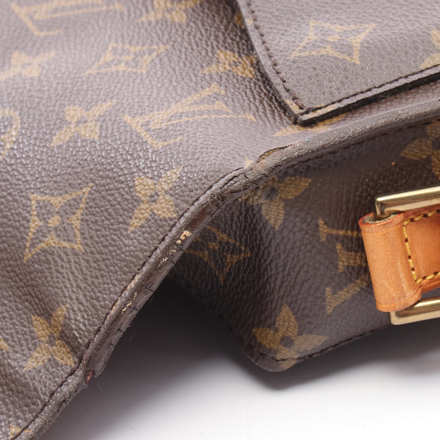 サンクルーGM モノグラム ショルダーバッグ PVC レザー ブラウン ルイヴィトン バッグ LOUIS VUITTON