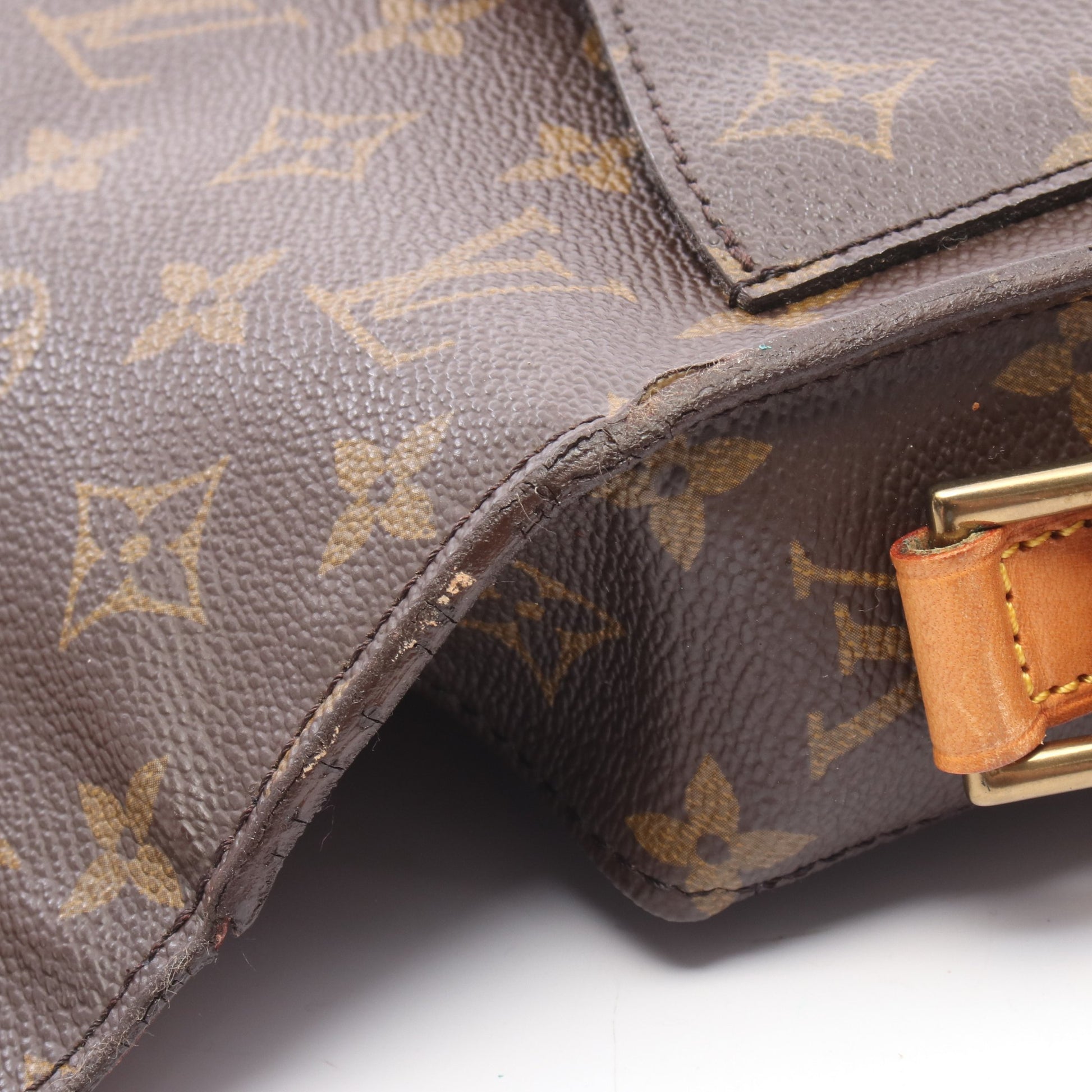 サンクルーGM モノグラム ショルダーバッグ PVC レザー ブラウン ルイヴィトン バッグ LOUIS VUITTON