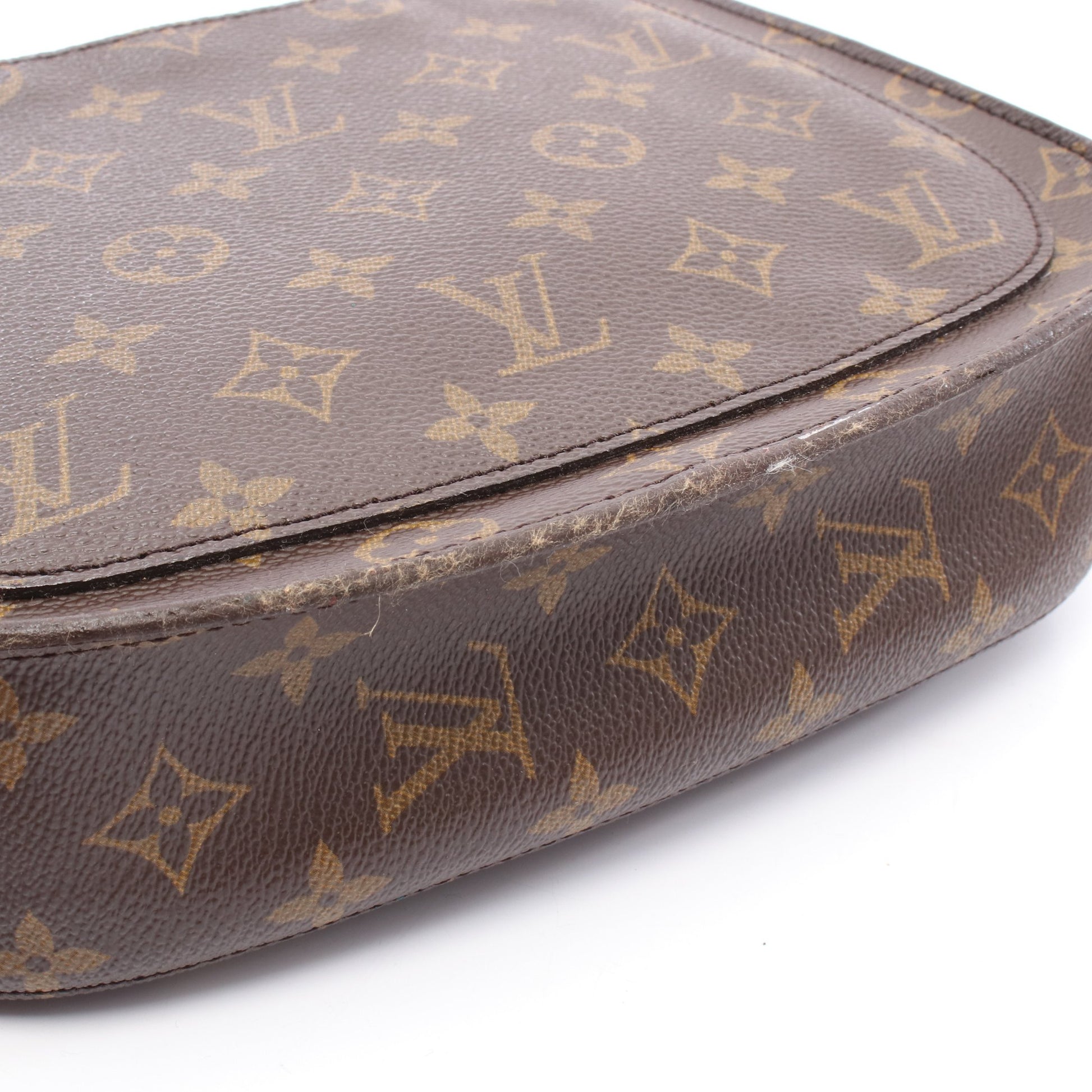 サンクルーGM モノグラム ショルダーバッグ PVC レザー ブラウン ルイヴィトン バッグ LOUIS VUITTON