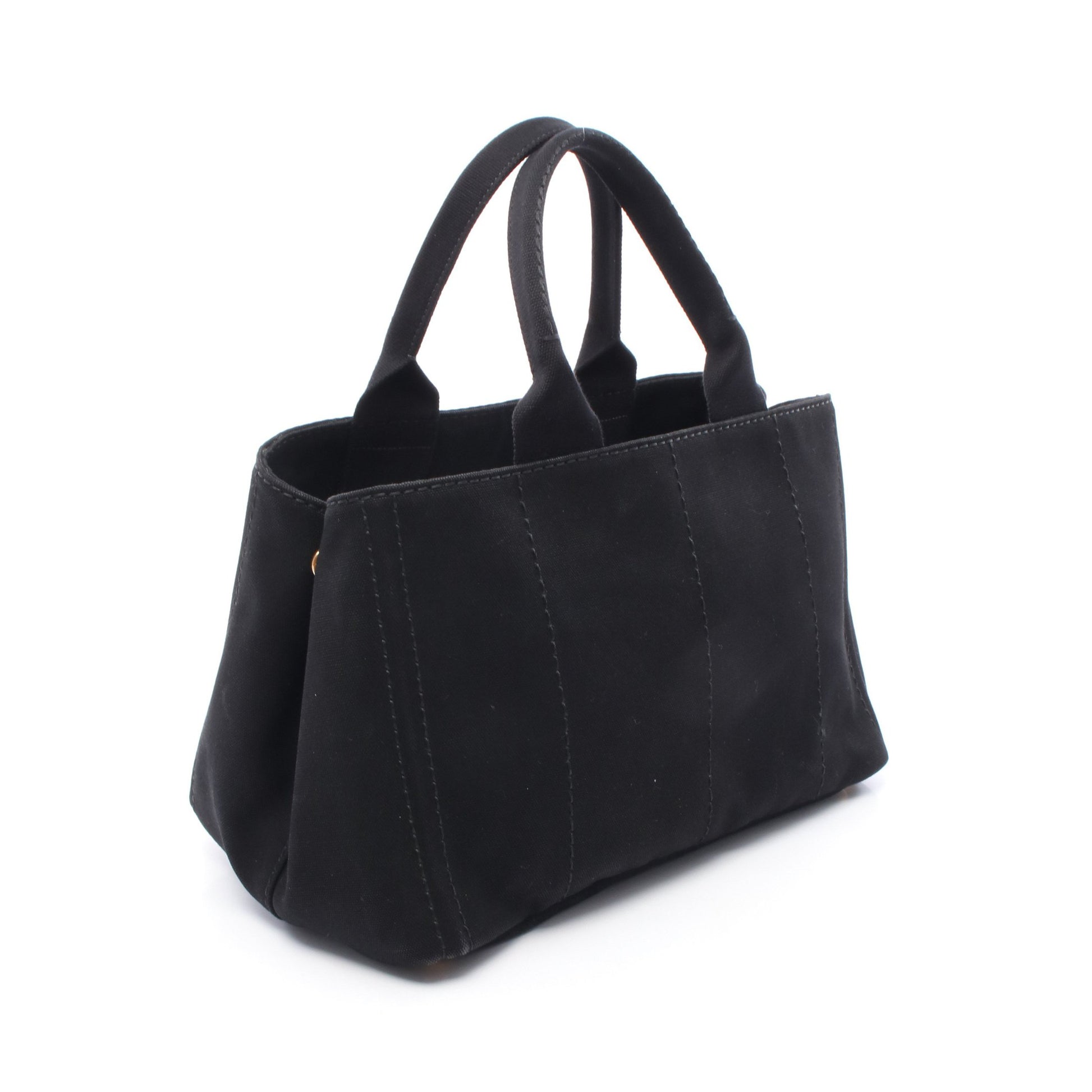 CANAPA カナパ ハンドバッグ トートバッグ キャンバス ブラック プラダ バッグ PRADA