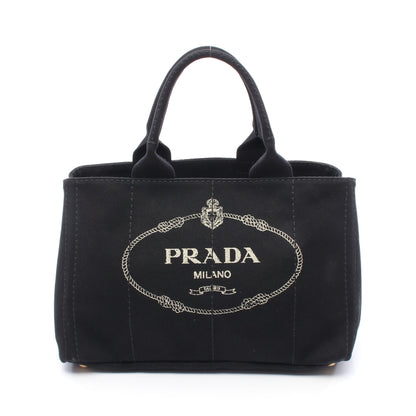 CANAPA カナパ ハンドバッグ トートバッグ キャンバス ブラック プラダ バッグ PRADA