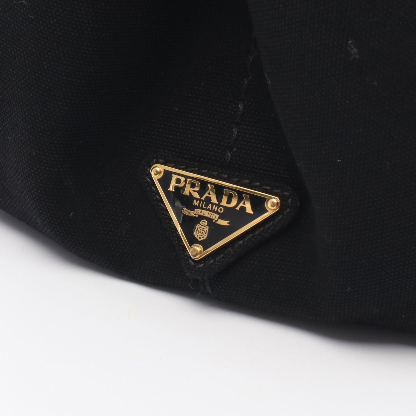 CANAPA カナパ ハンドバッグ トートバッグ キャンバス ブラック プラダ バッグ PRADA
