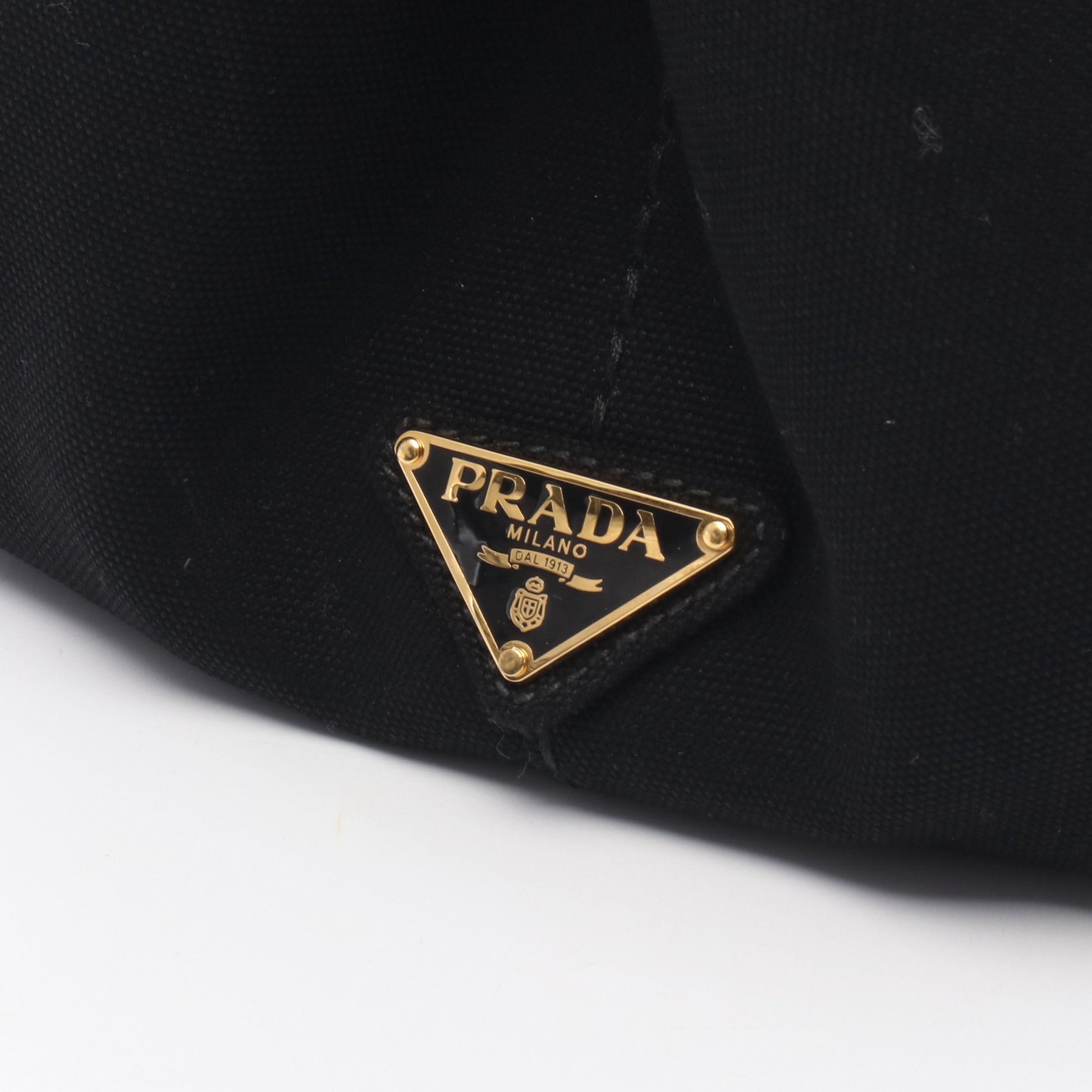 CANAPA カナパ ハンドバッグ トートバッグ キャンバス ブラック プラダ バッグ PRADA