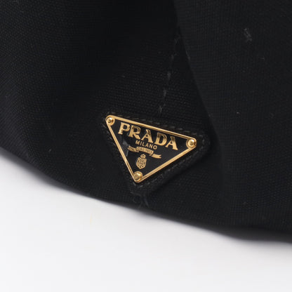 CANAPA カナパ ハンドバッグ トートバッグ キャンバス ブラック プラダ バッグ PRADA