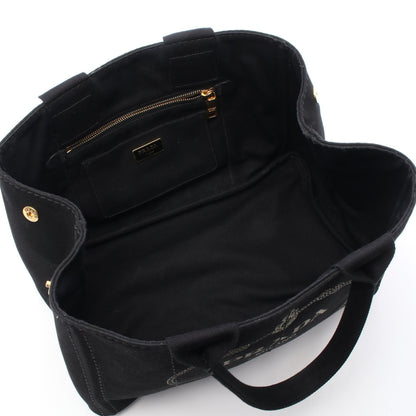 CANAPA カナパ ハンドバッグ トートバッグ キャンバス ブラック プラダ バッグ PRADA
