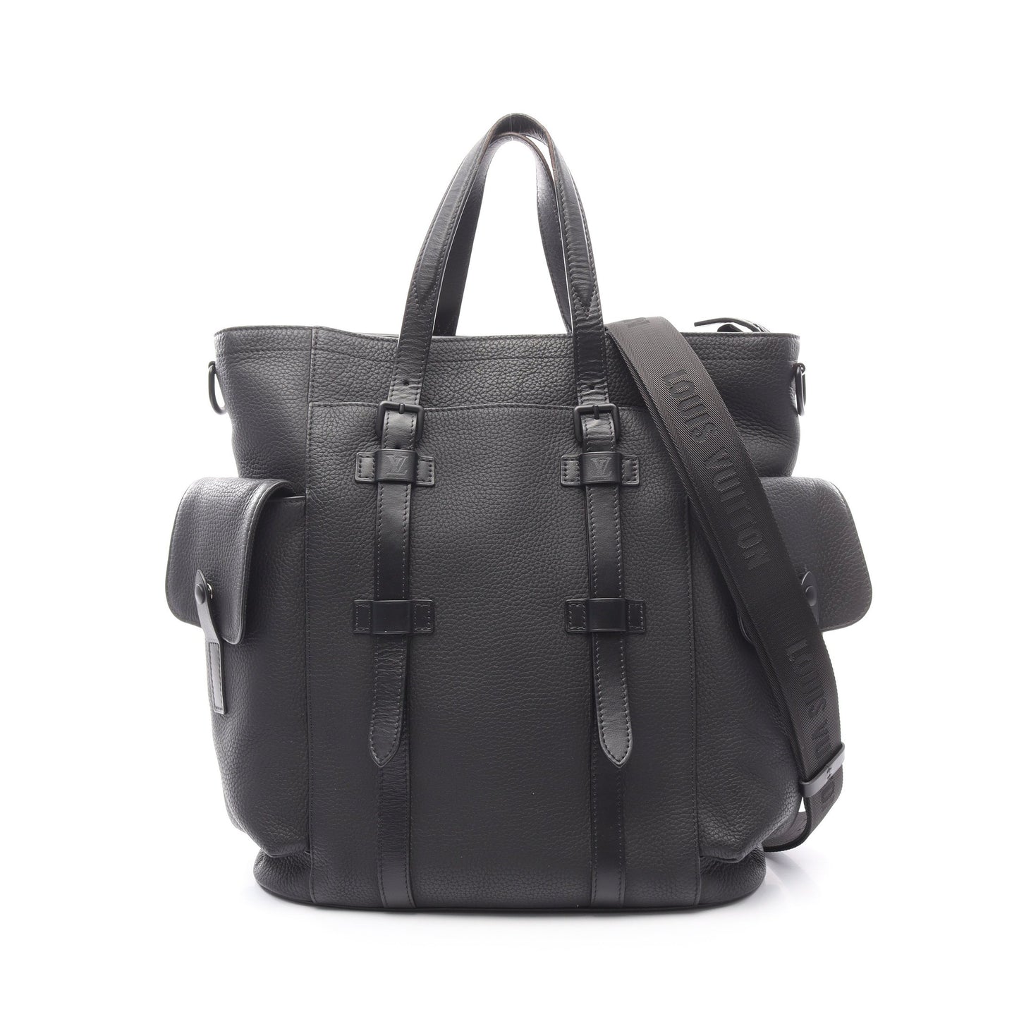 クリストファートート ハンドバッグ トートバッグ レザー ブラック 2WAY ルイヴィトン バッグ LOUIS VUITTON