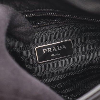 ショルダーバッグ ナイロン サフィアーノレザー ブラック プラダ バッグ PRADA