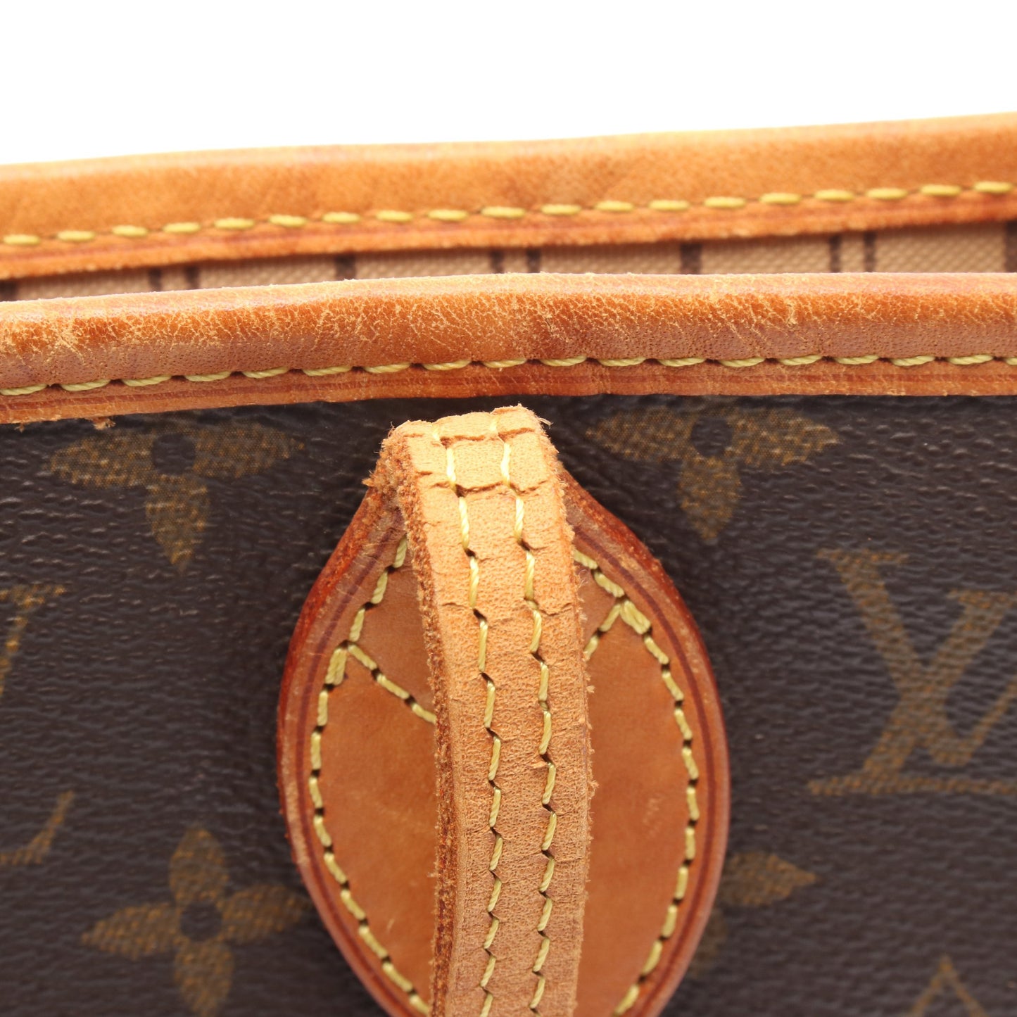 ネヴァーフルMM モノグラム ショルダーバッグ トートバッグ PVC レザー ブラウン ルイヴィトン バッグ LOUIS VUITTON