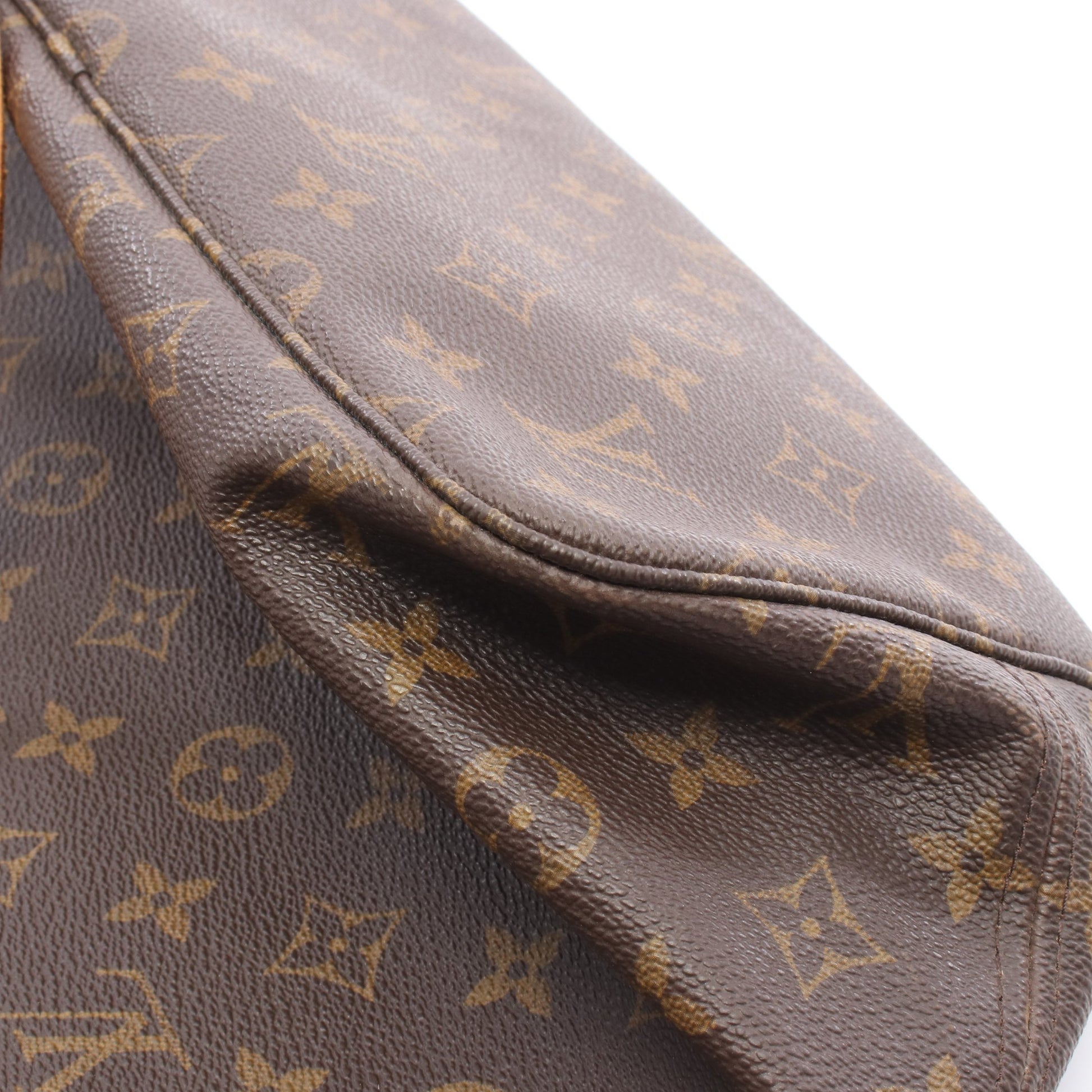 ネヴァーフルMM モノグラム ショルダーバッグ トートバッグ PVC レザー ブラウン ルイヴィトン バッグ LOUIS VUITTON