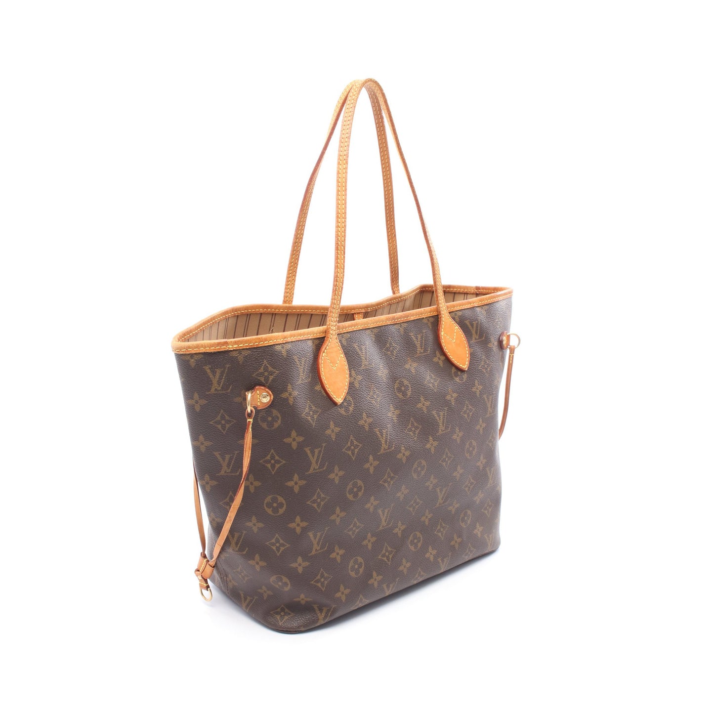 ネヴァーフルMM モノグラム ショルダーバッグ トートバッグ PVC レザー ブラウン ルイヴィトン バッグ LOUIS VUITTON
