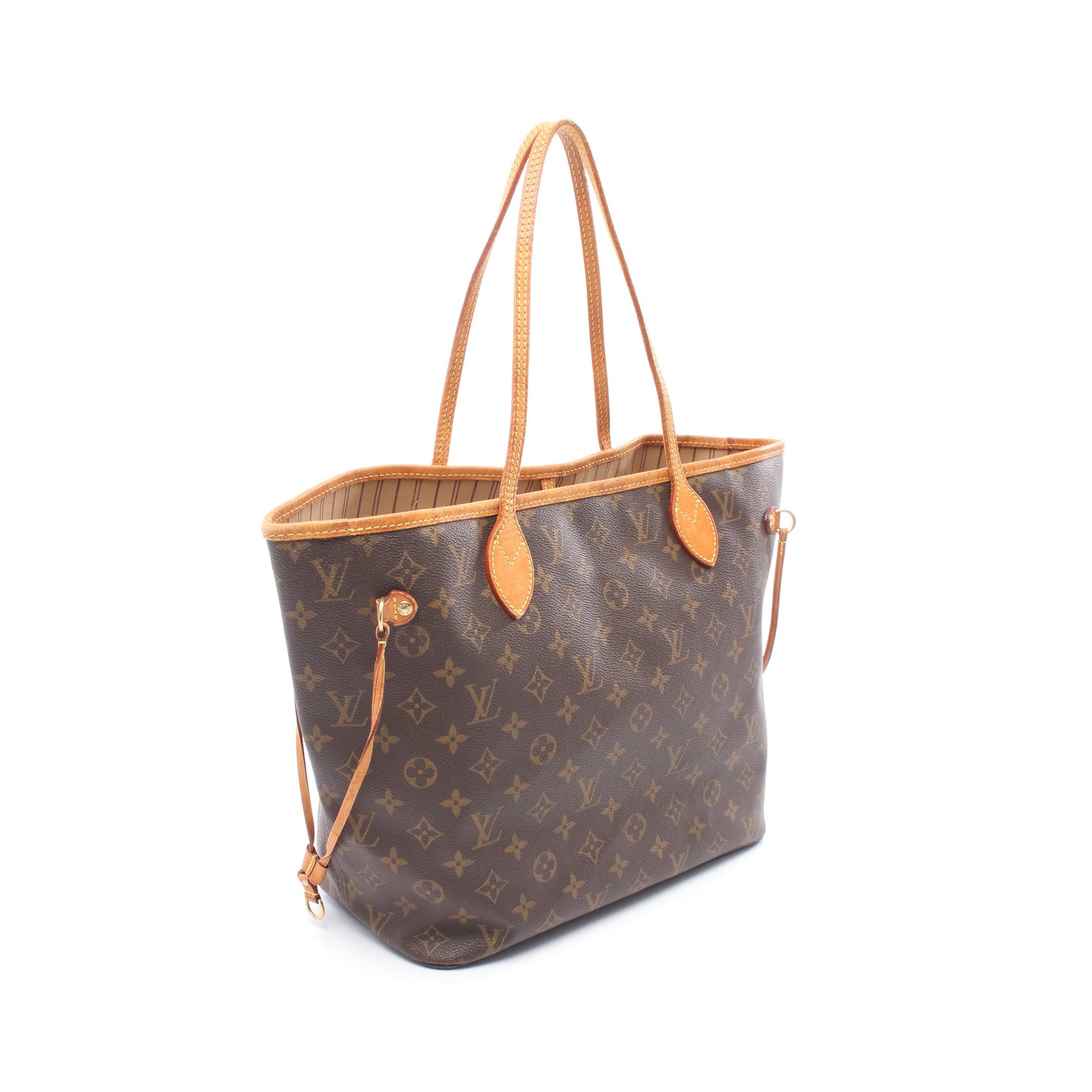 ネヴァーフルMM モノグラム ショルダーバッグ トートバッグ PVC レザー ブラウン ルイヴィトン バッグ LOUIS VUITTON