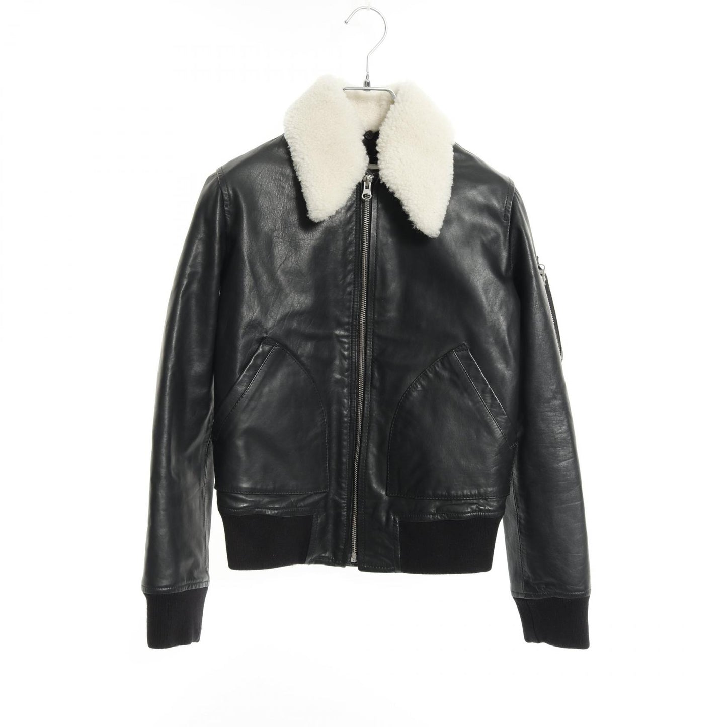 レザージャケット レザー ブラック 中綿 エムエムシックスメゾンマルジェラ アウター MM6 MAISON MARGIELA