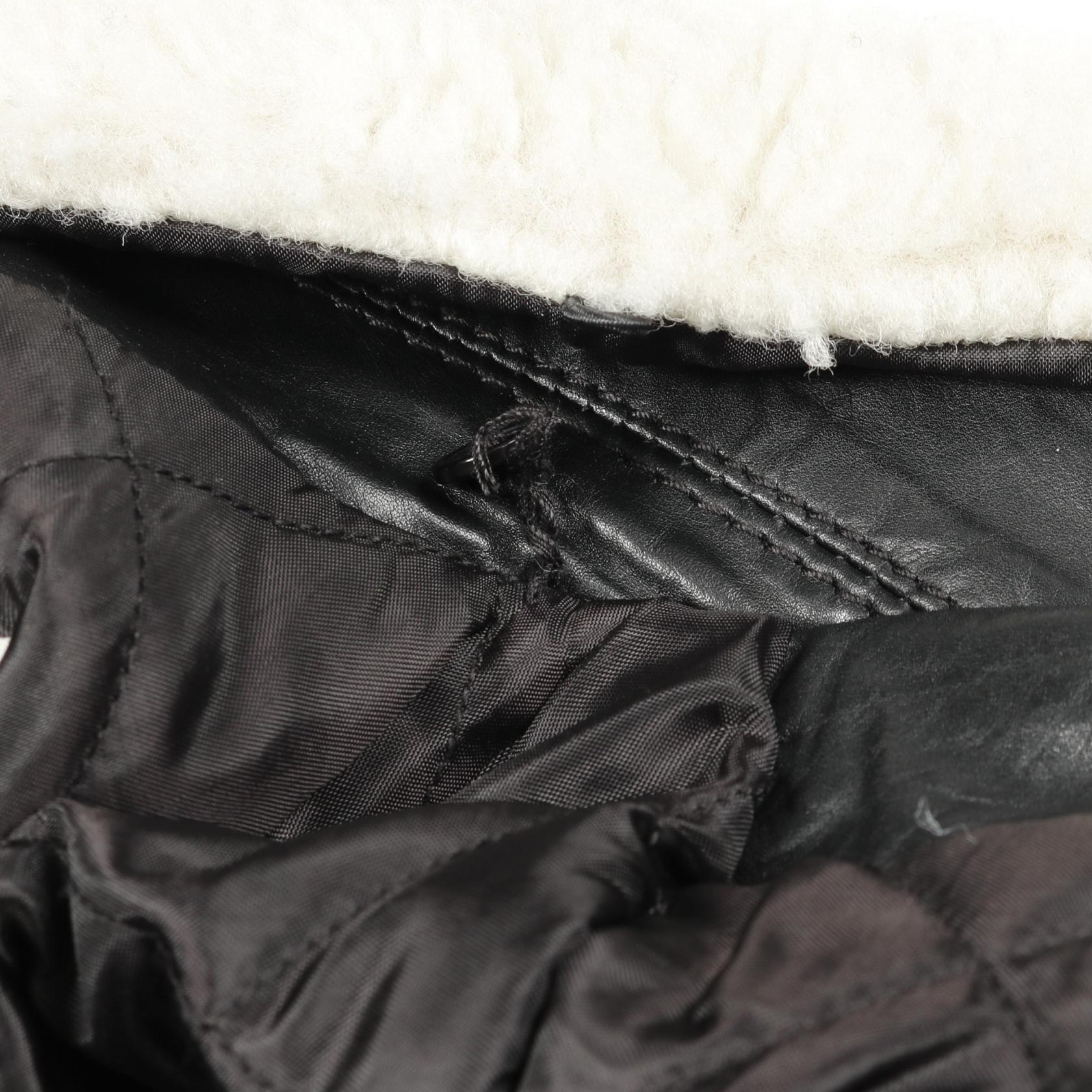 レザージャケット レザー ブラック 中綿 エムエムシックスメゾンマルジェラ アウター MM6 MAISON MARGIELA