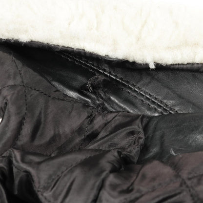 レザージャケット レザー ブラック 中綿 エムエムシックスメゾンマルジェラ アウター MM6 MAISON MARGIELA