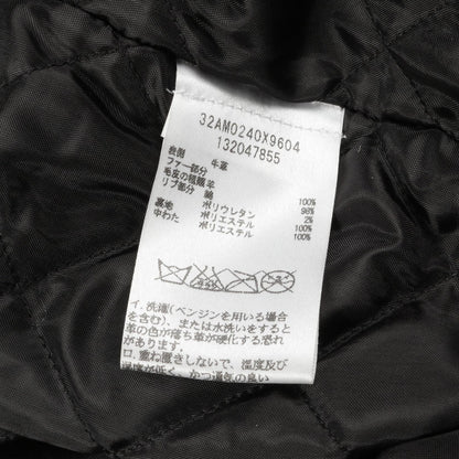 レザージャケット レザー ブラック 中綿 エムエムシックスメゾンマルジェラ アウター MM6 MAISON MARGIELA