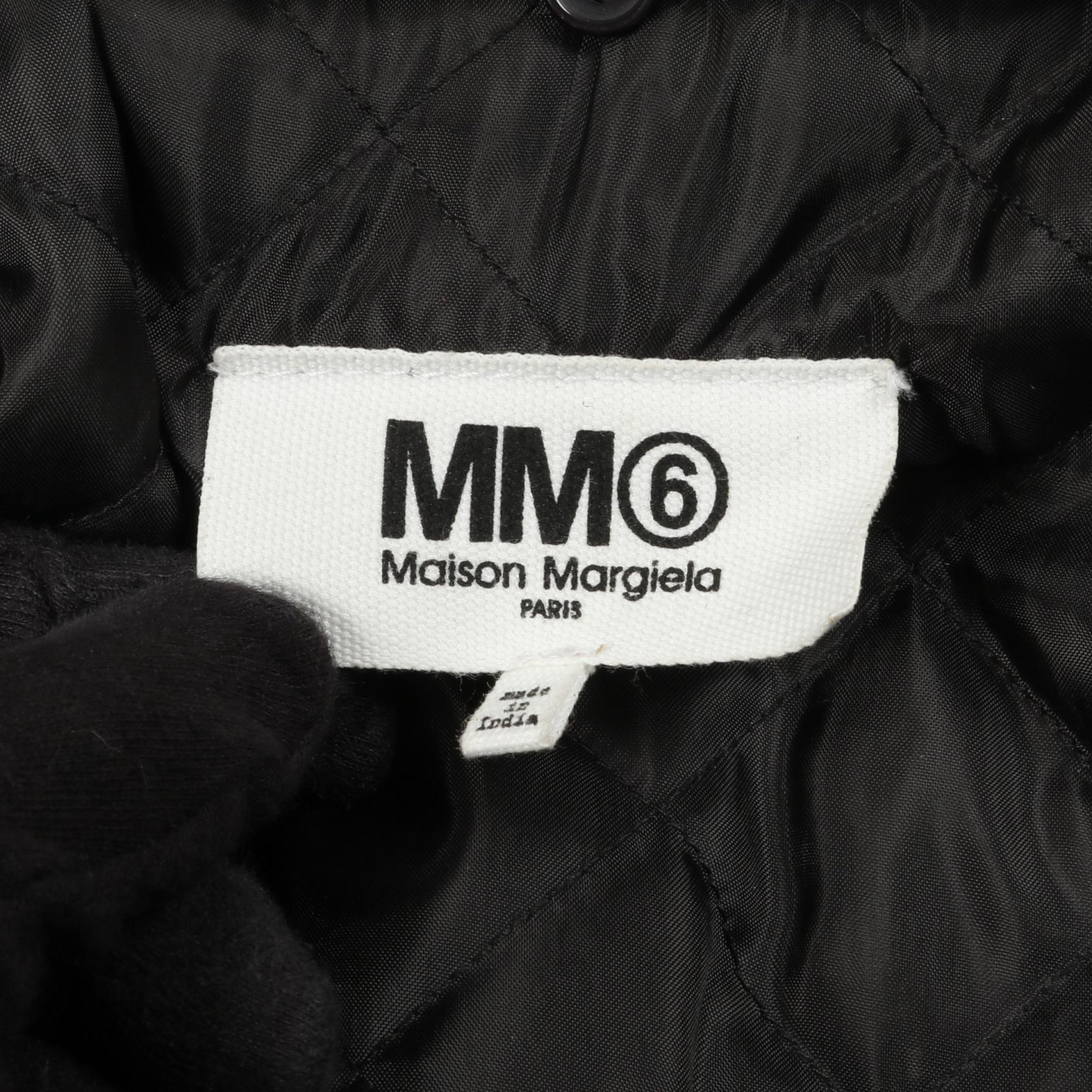 レザージャケット レザー ブラック 中綿 エムエムシックスメゾンマルジェラ アウター MM6 MAISON MARGIELA