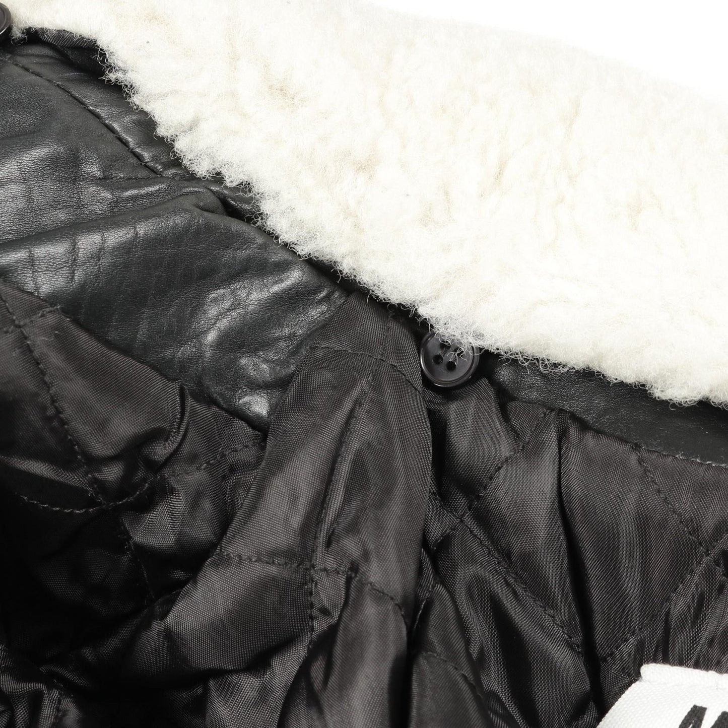 レザージャケット レザー ブラック 中綿 エムエムシックスメゾンマルジェラ アウター MM6 MAISON MARGIELA