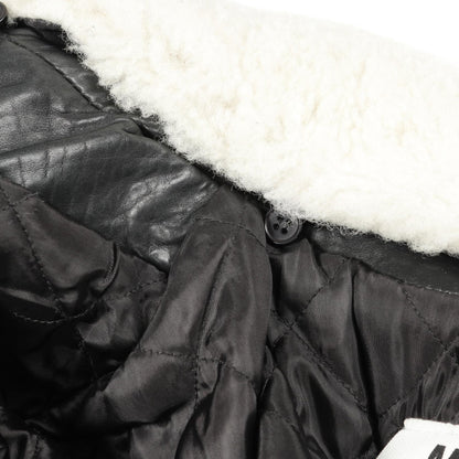 レザージャケット レザー ブラック 中綿 エムエムシックスメゾンマルジェラ アウター MM6 MAISON MARGIELA