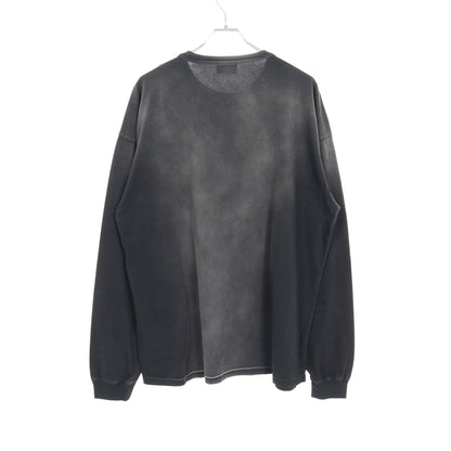 T-BOXT-LS-N2 Tシャツ 長袖 ダメージ加工 コットン グレー ディーゼル トップス DIESEL
