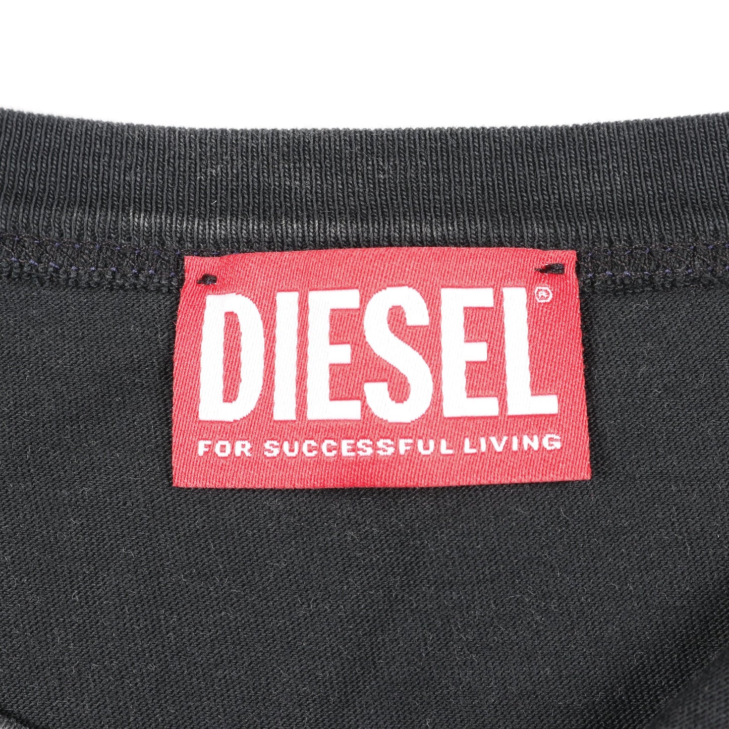 T-BOXT-LS-N2 Tシャツ 長袖 ダメージ加工 コットン グレー ディーゼル トップス DIESEL