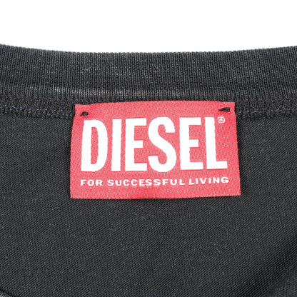 T-BOXT-LS-N2 Tシャツ 長袖 ダメージ加工 コットン グレー ディーゼル トップス DIESEL