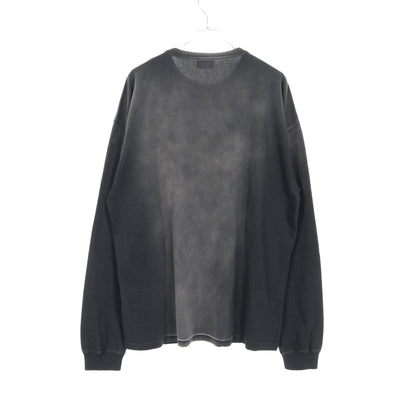 T-BOXT-LS-N2 Tシャツ 長袖 ダメージ加工 コットン グレー ディーゼル トップス DIESEL