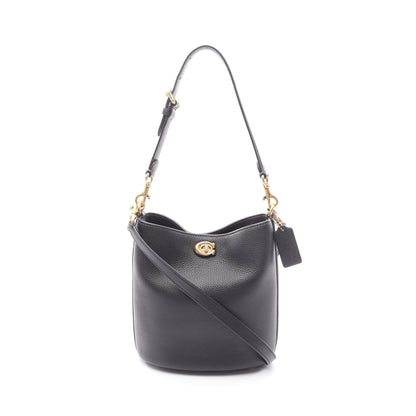ウィロウ ソフト バケット バッグ19 ハンドバッグ レザー ブラック 2WAY コーチ バッグ COACH
