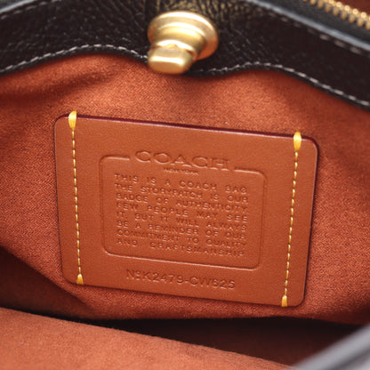 ウィロウ ソフト バケット バッグ19 ハンドバッグ レザー ブラック 2WAY コーチ バッグ COACH