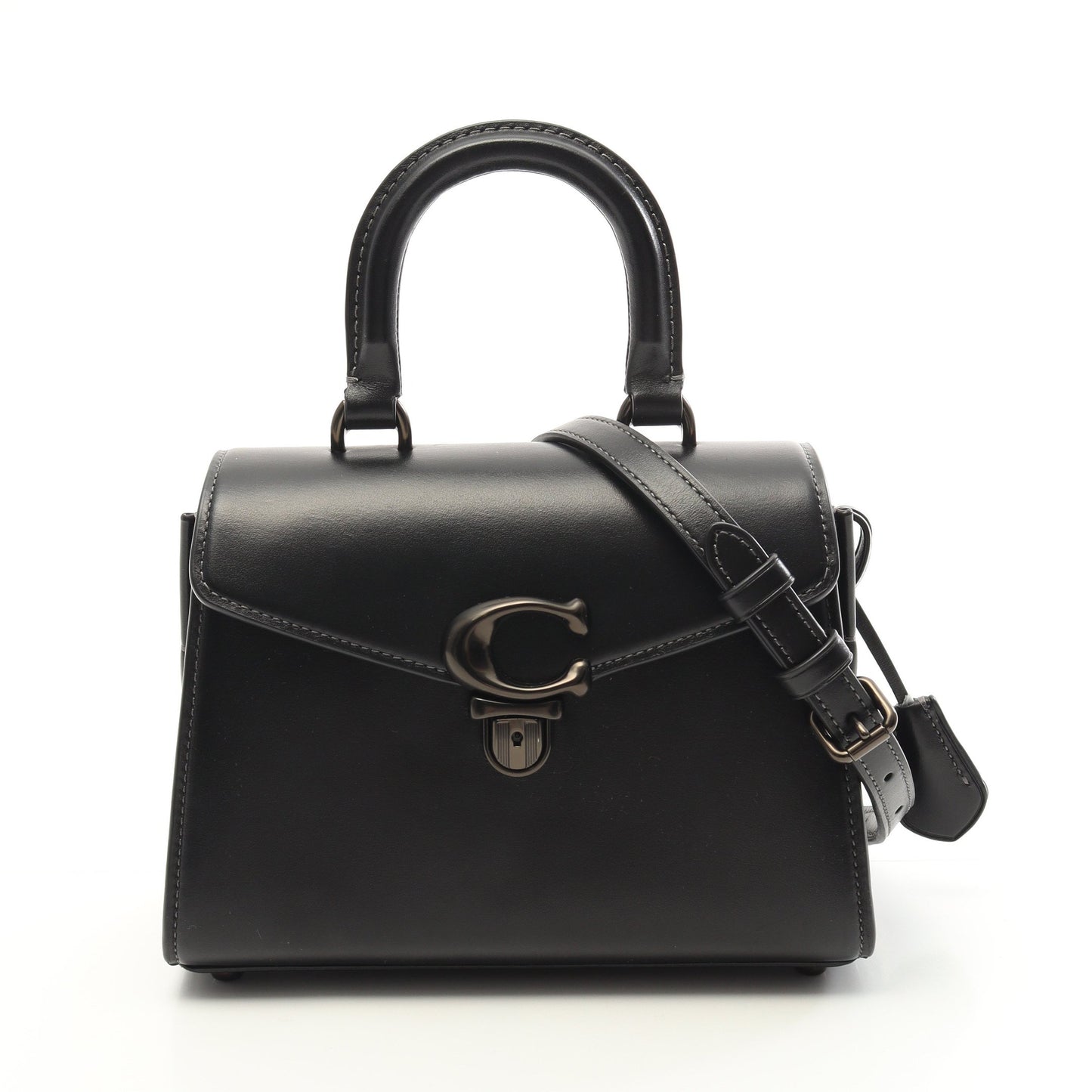 サミートップハンドル21 ハンドバッグ レザー ブラック 2WAY コーチ バッグ COACH