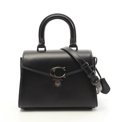 サミートップハンドル21 ハンドバッグ レザー ブラック 2WAY コーチ バッグ COACH