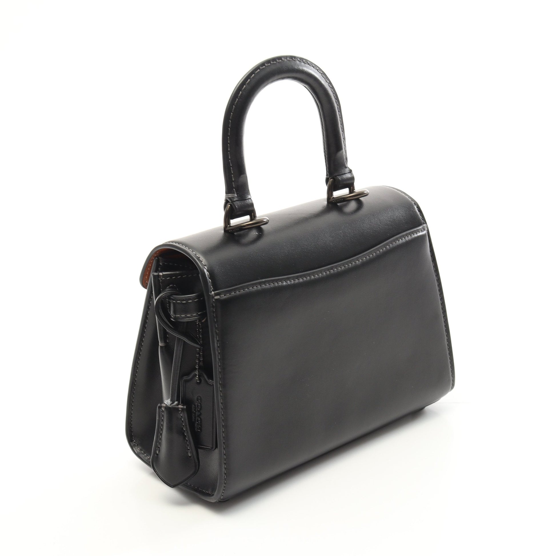 サミートップハンドル21 ハンドバッグ レザー ブラック 2WAY コーチ バッグ COACH