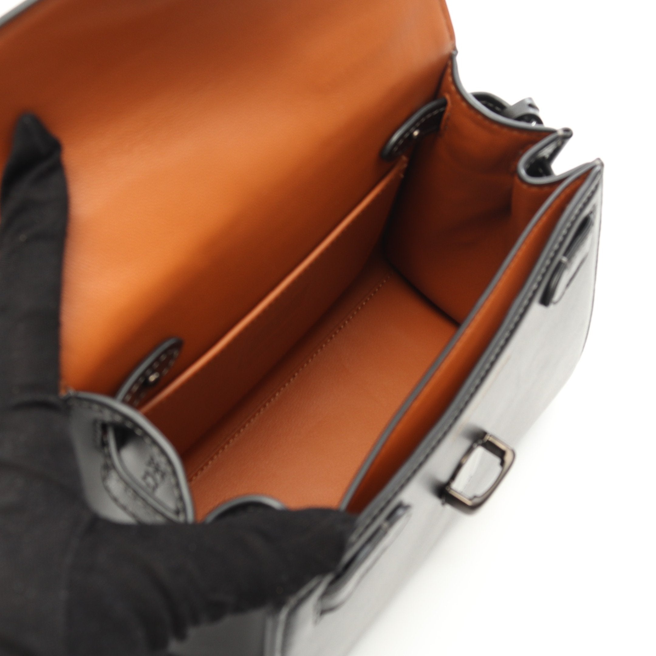 サミートップハンドル21 ハンドバッグ レザー ブラック 2WAY コーチ