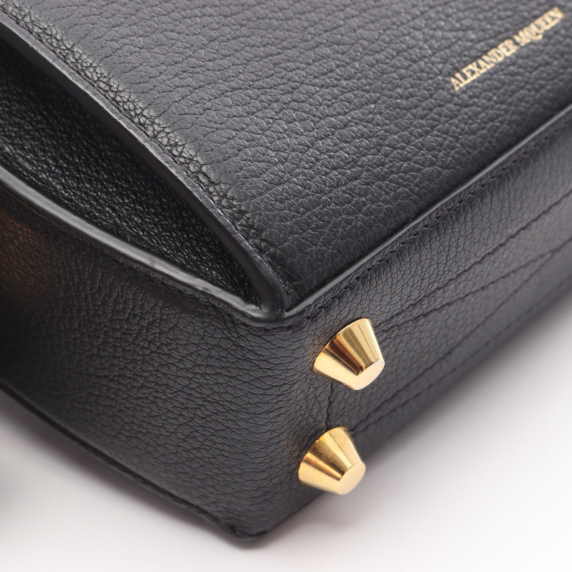 ボックスバッグ チェーンハンドバッグ レザー ブラック 2WAY アレキサンダーマックイーン バッグ ALEXANDER MCQUEEN
