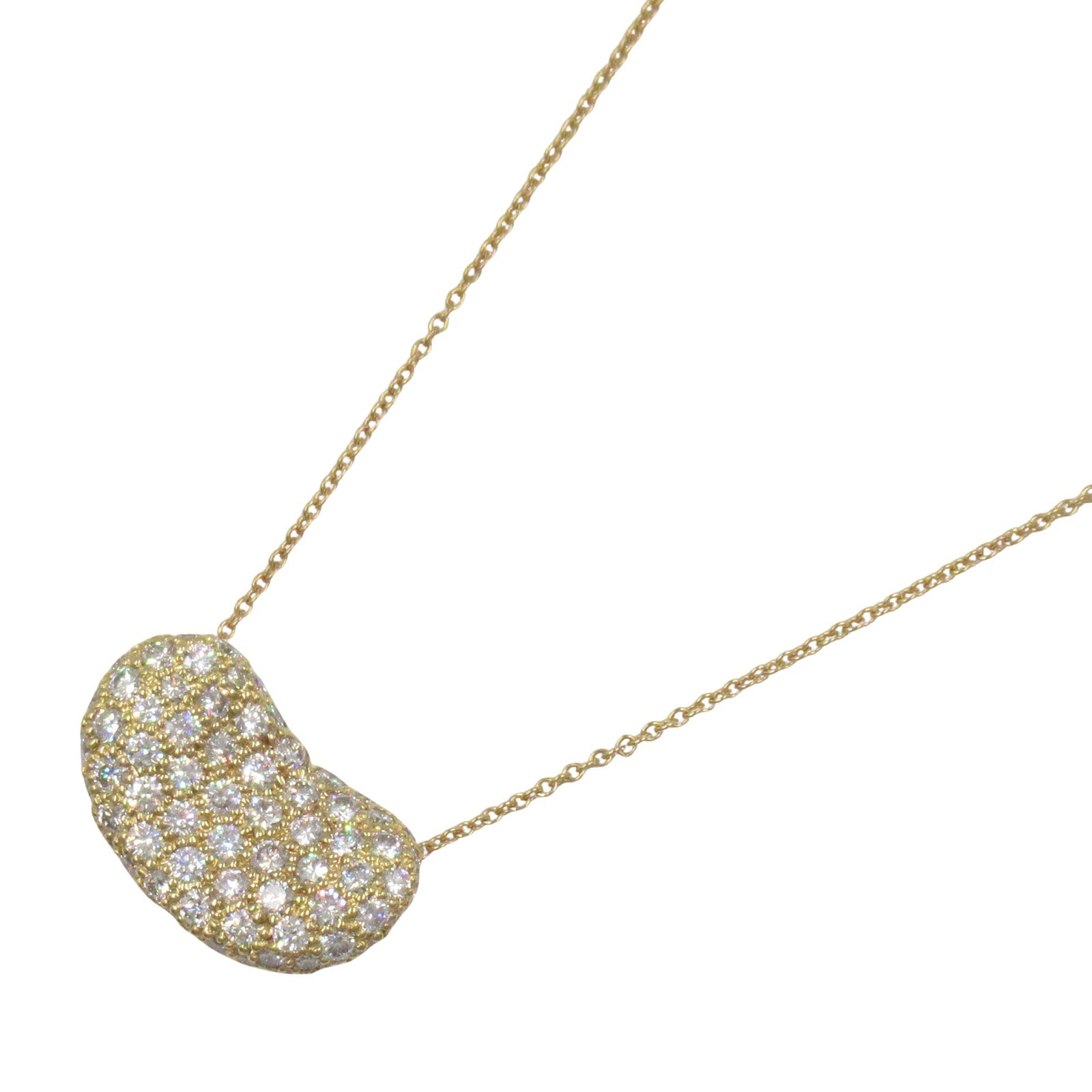 ビーンネックレス ダイヤ ネックレス K18（イエローゴールド） ダイヤモンド クリア ティファニー アクセサリー TIFFANY & Co.