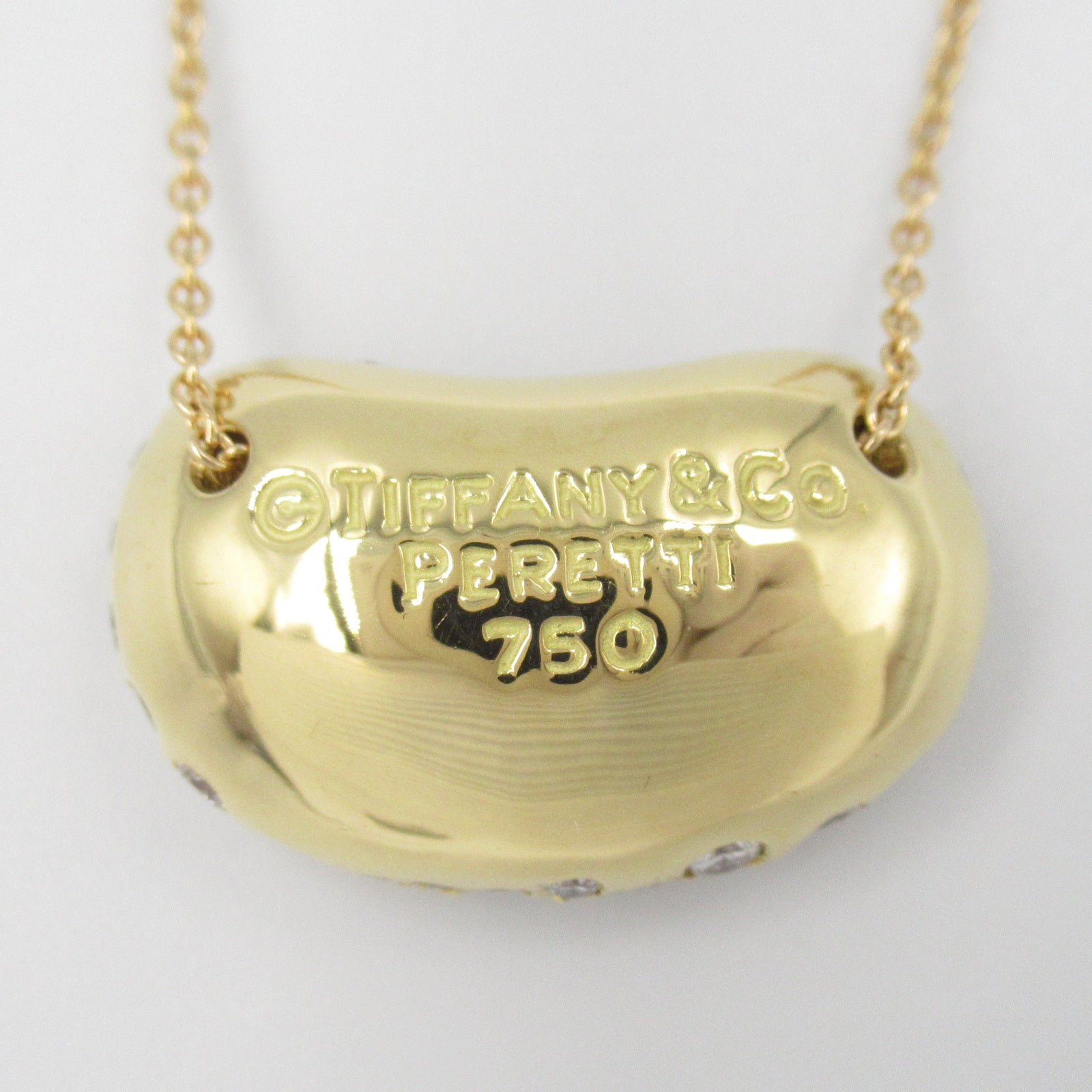 ビーンネックレス ダイヤ ネックレス K18（イエローゴールド） ダイヤモンド クリア ティファニー アクセサリー TIFFANY & Co.