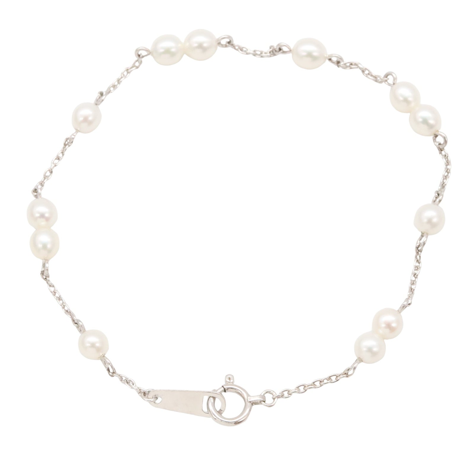 パールブレスレット ブレスレット K18WG（ホワイトゴールド） パール ホワイト タサキ アクセサリー TASAKI