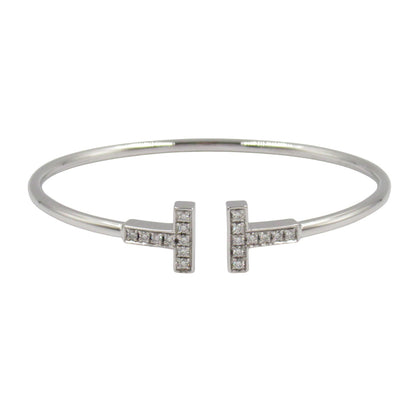 Tワイヤー ブレスレット ダイヤ ブレスレット K18WG（ホワイトゴールド） ダイヤモンド クリア ティファニー アクセサリー TIFFANY & Co.