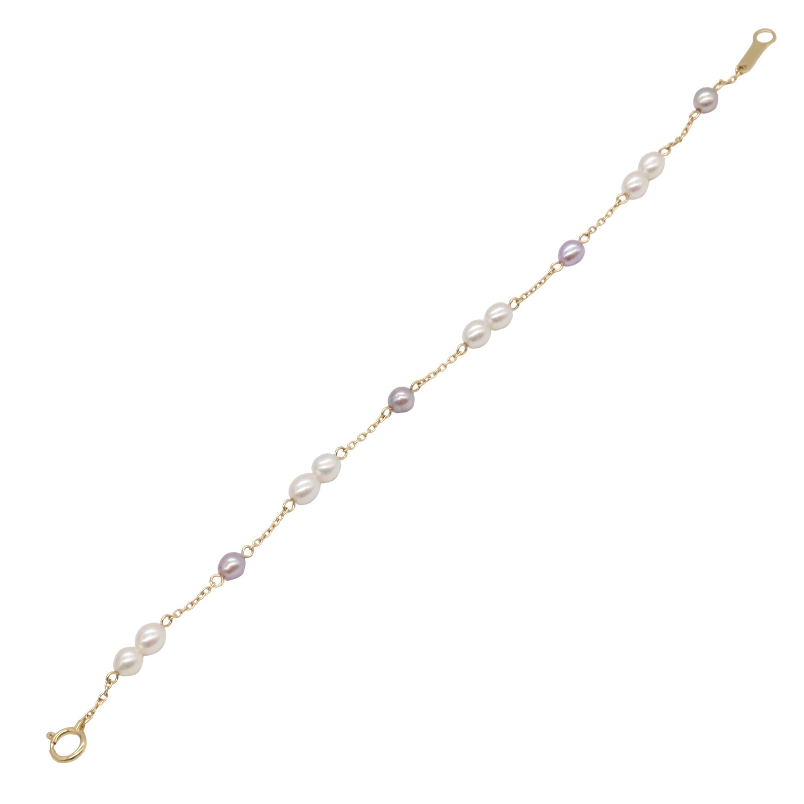 パール ブレスレット ブレスレット K18（イエローゴールド） パール ホワイト パープル タサキ アクセサリー TASAKI