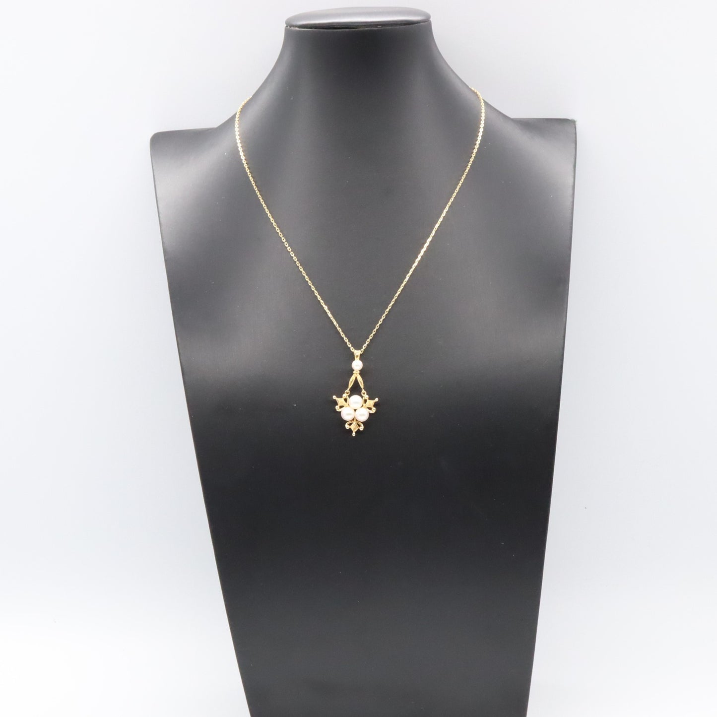 パール ネックレス 4PD ネックレス K18（イエローゴールド） ダイヤモンド パール ホワイト クリア ミキモト アクセサリー MIKIMOTO