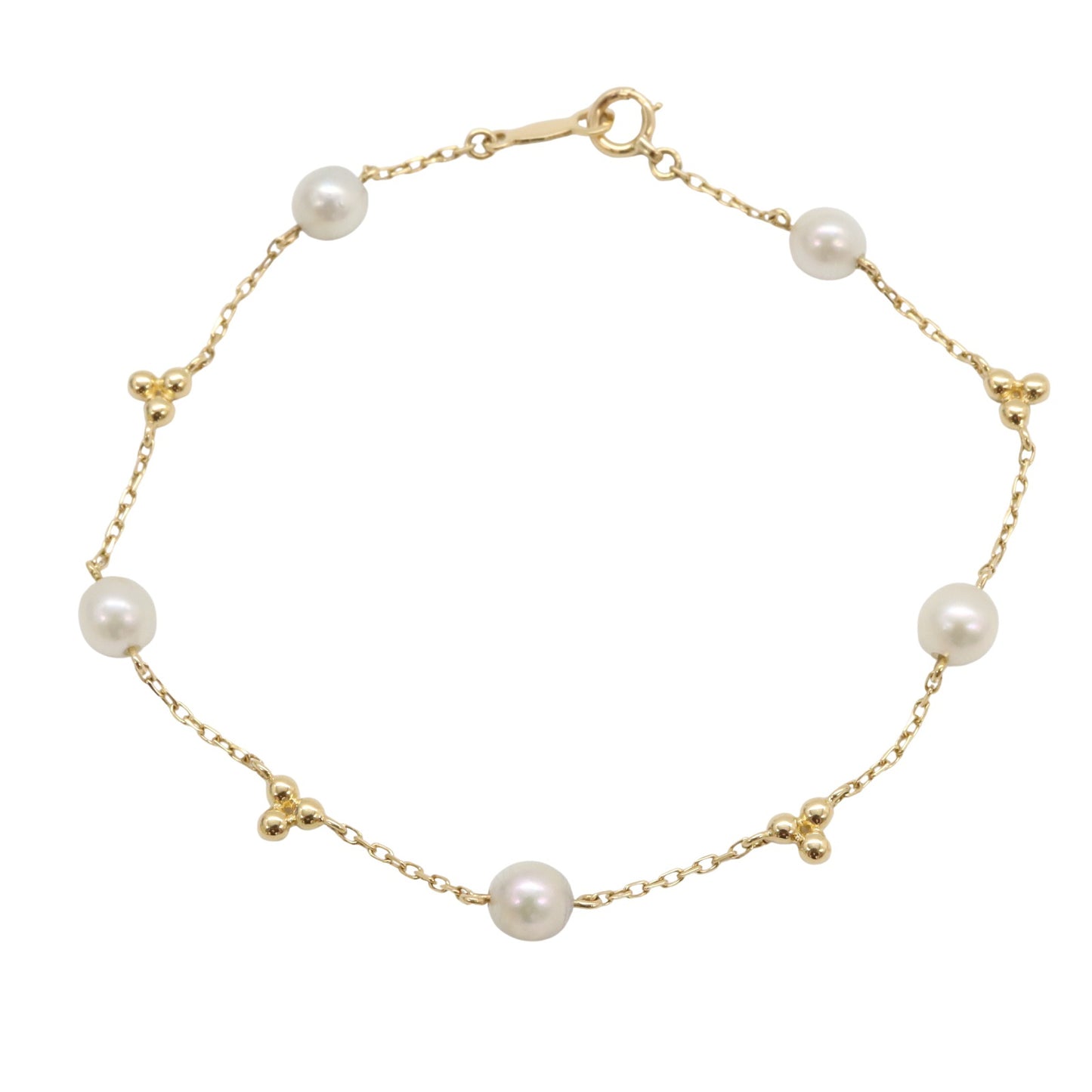 パールブレスレット ブレスレット K18（イエローゴールド） パール ホワイト ミキモト アクセサリー MIKIMOTO