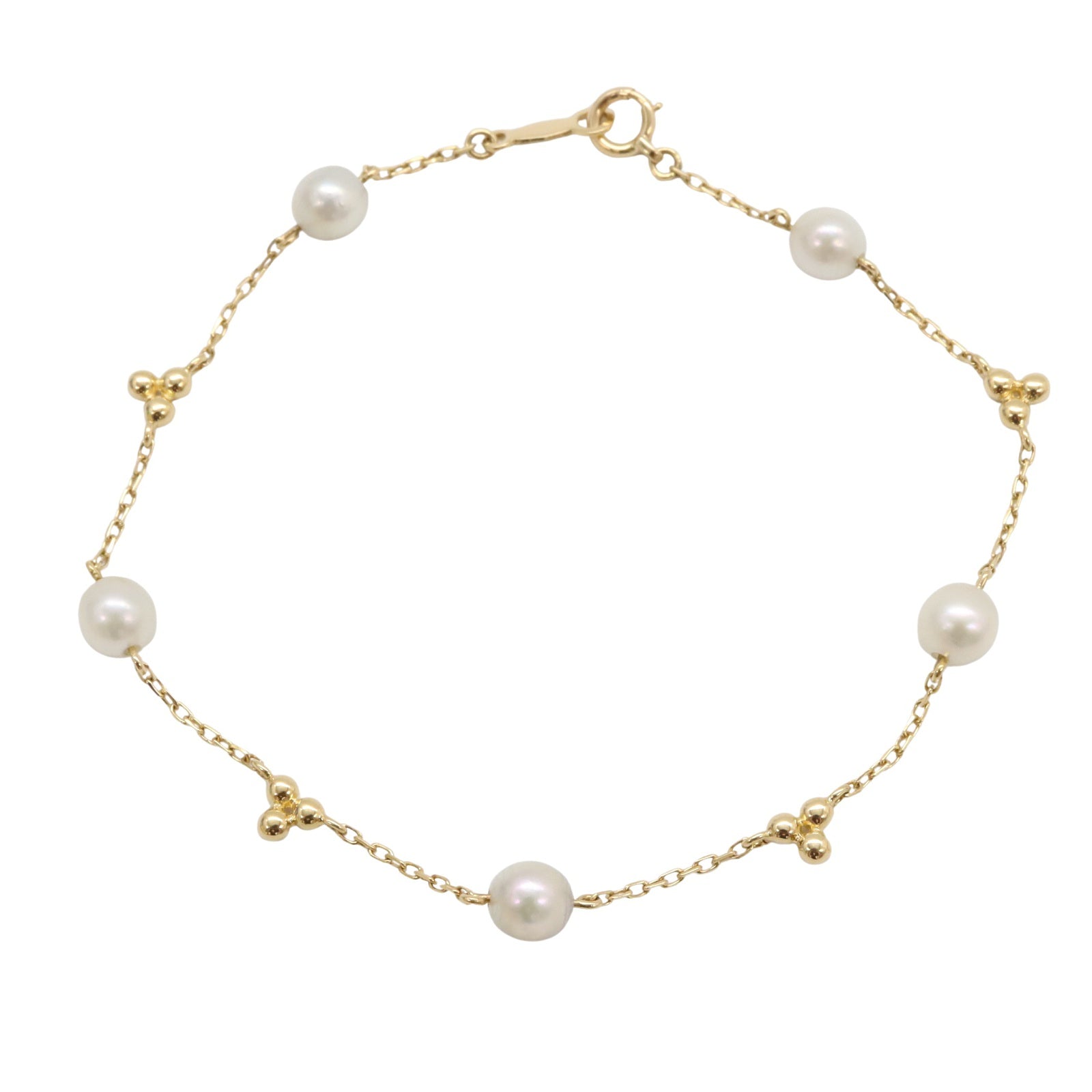 パールブレスレット ブレスレット K18（イエローゴールド） パール ホワイト ミキモト アクセサリー MIKIMOTO