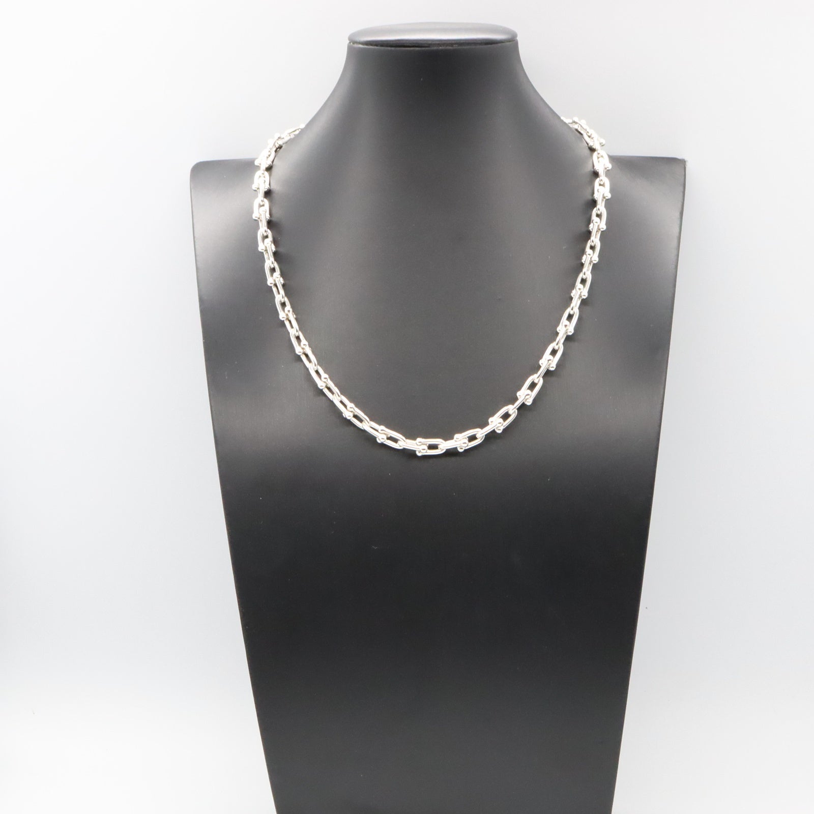 極美品 ティファニー ハードウェア リンク ネックレス シルバー925 ティファニー ハードウェア リンクネックレス シルバー925 ユニ