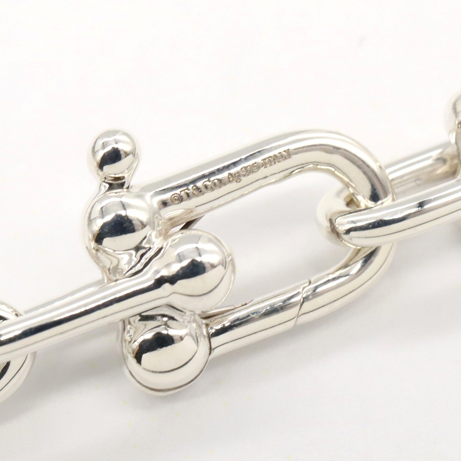 極美品 ティファニー ハードウェア リンク ネックレス シルバー925 ティファニー ハードウェア リンクネックレス シルバー925 ユニ