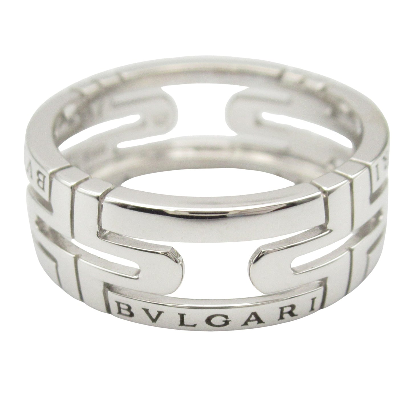 パレンテシ オープンワーク リング リング 指輪 K18WG（ホワイトゴールド） シルバー ブルガリ アクセサリー BVLGARI