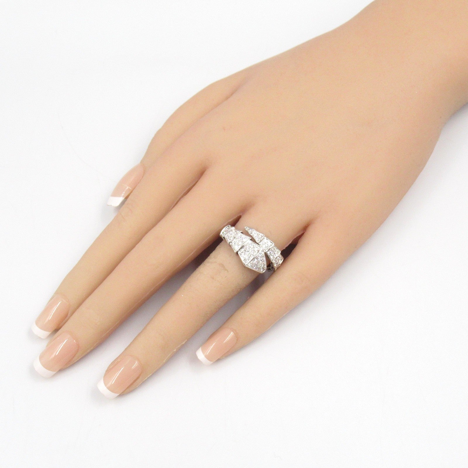 ブルガリ K18 セルペンティヴァイパー リング 6号 指輪 ホワイトゴールド ブルガリ K18 セルペンティヴァイパー リング 6号 指輪 ホワイトゴールド